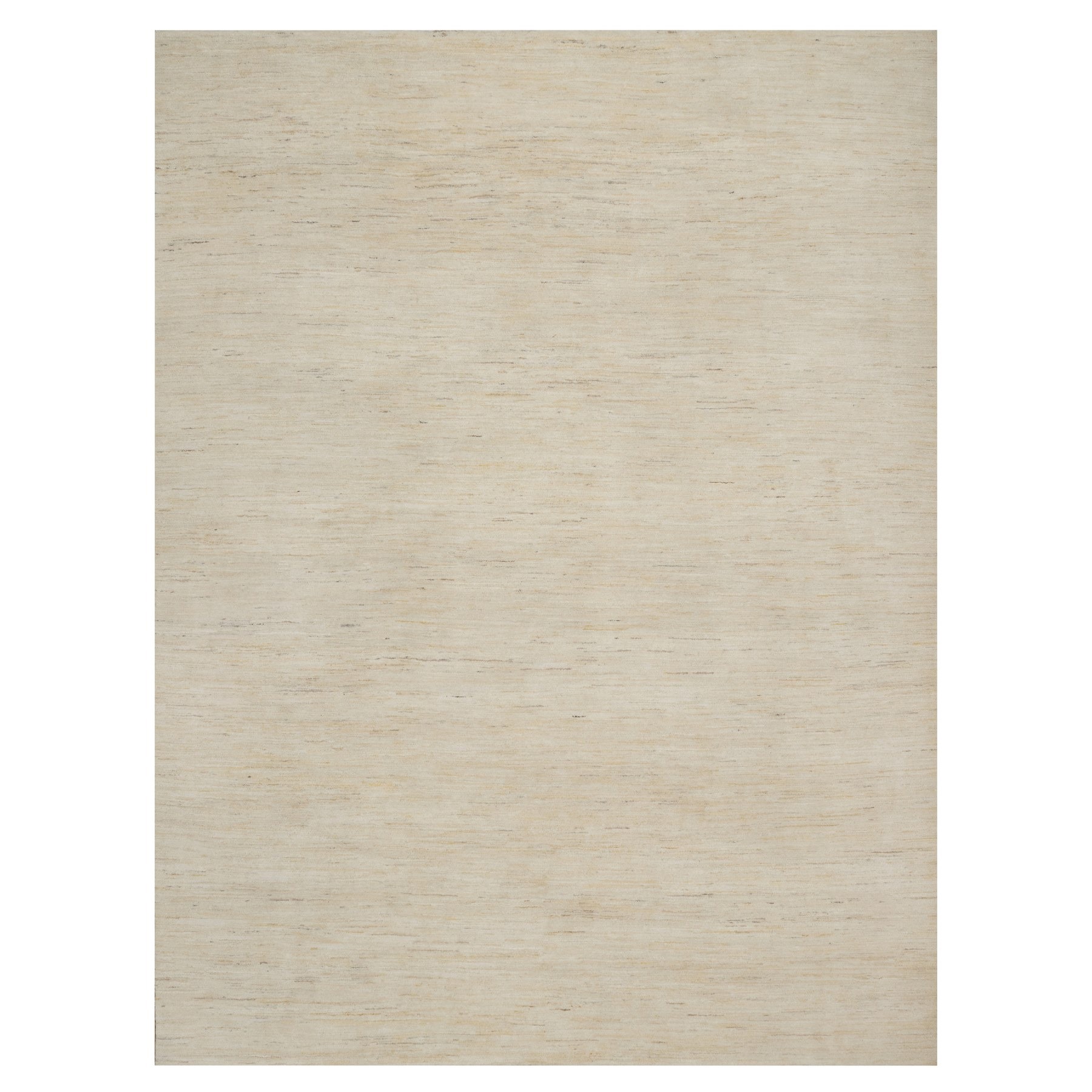 Vanilla Ice White, Modern, Plain Design, Lori Buft Gabbeh, Thick and Plush, Pure Wool, Hand Knotted, Oriental Rug